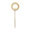 14K Yellow Gold Sweet Sixteen Disc Charm Pendant Jewerly 20mm x 12mm